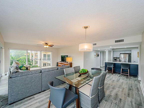 dining area with view toward kitchen