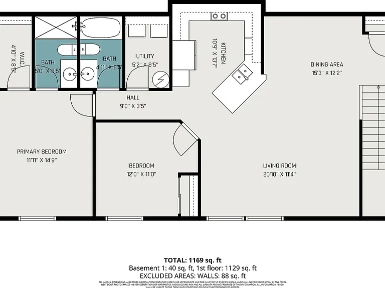 Well-designed 2-bedroom, 2-bath floor plan featuring open-concept living, split bedrooms, private baths, in-unit laundry, and an over sized garage.