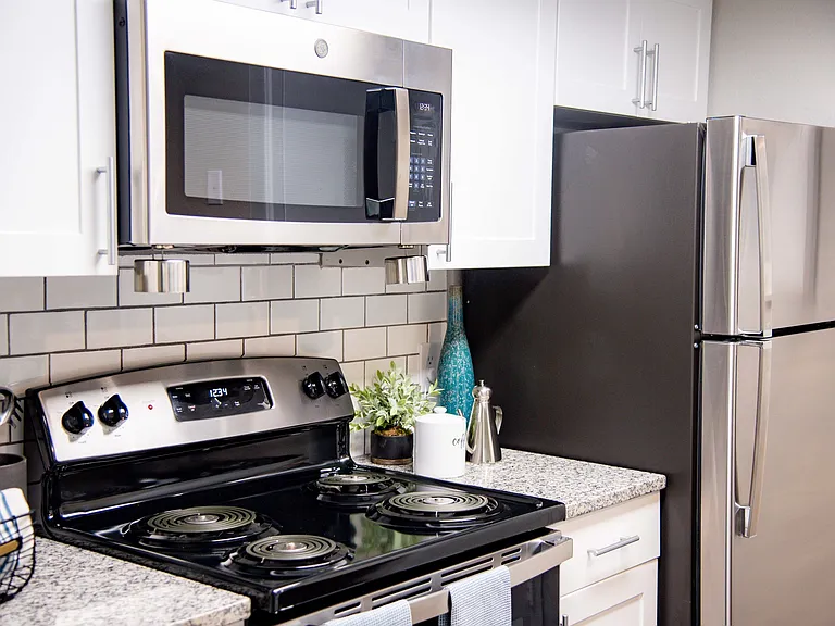 Stainless Appliances + Backsplash