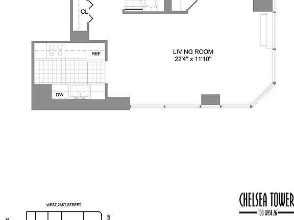 2nd image of 100 W 26th St APT 20H
