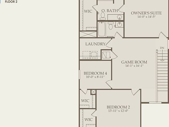Lincoln Floor Plan, Quick Move-In Home, Floor 2