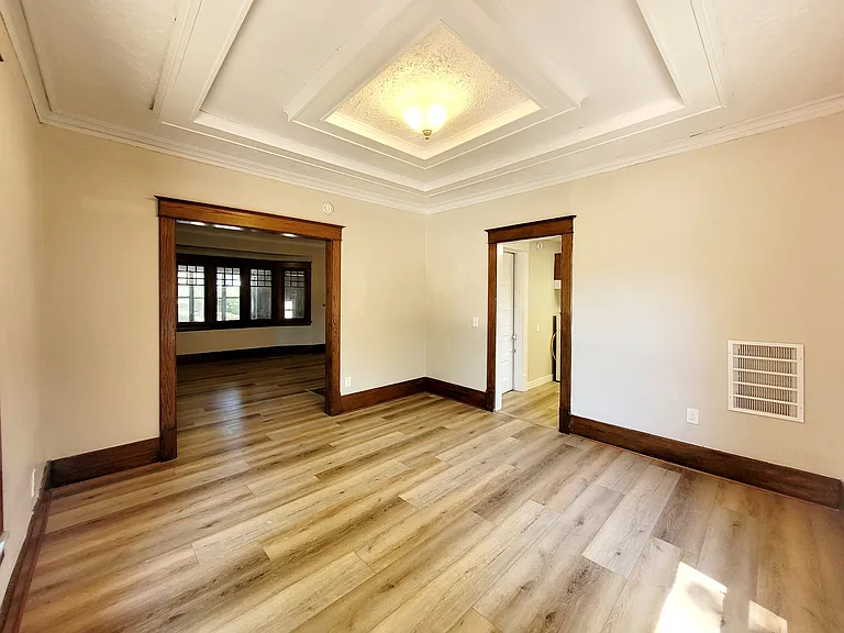 Dining room with access to the living room and kitchen