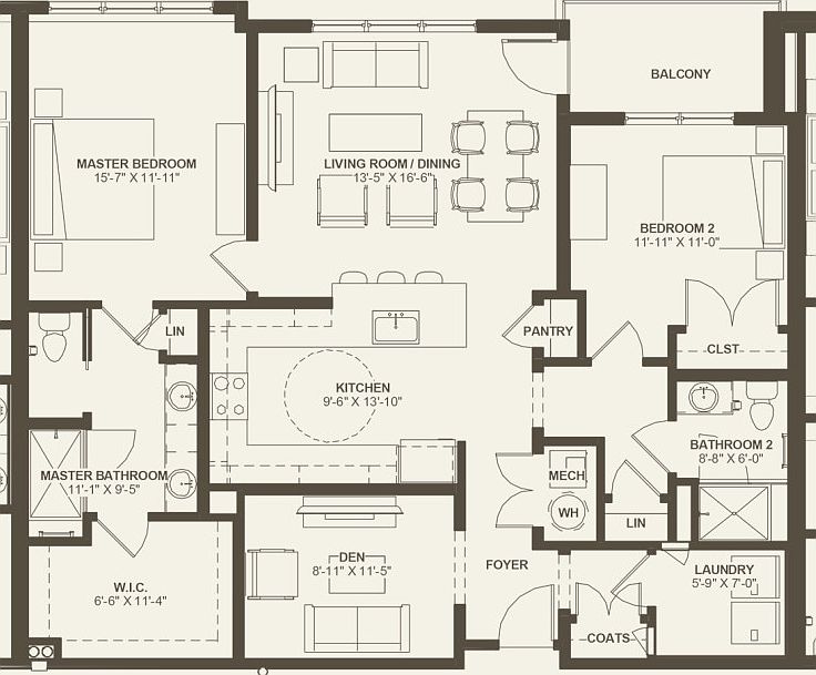 First Floor 2 br 2 ba