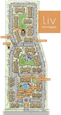 Liv Northgate Property Map