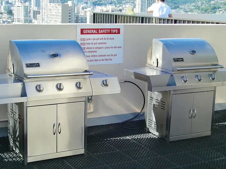 BBQ's on Roof top Deck