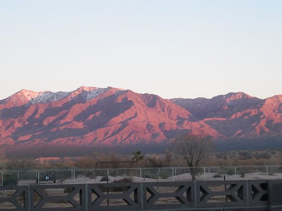 Beautiful view from patio.