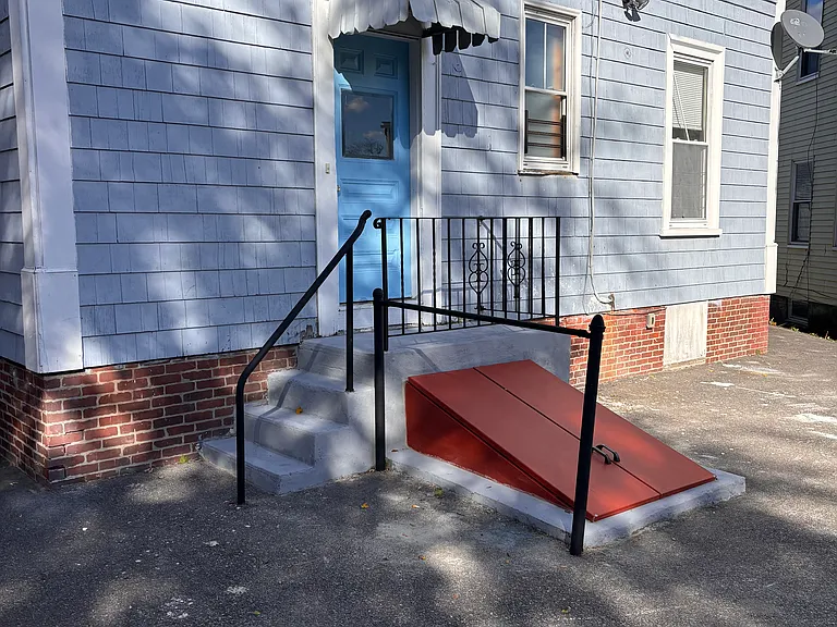 Back Entrance and Outer Basement Door adjacent to parking area
