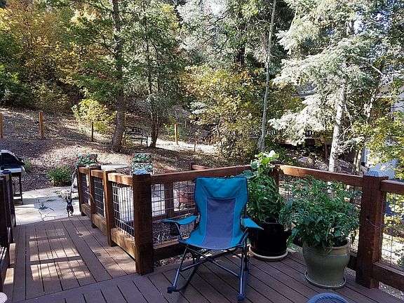 deck looking into back yard