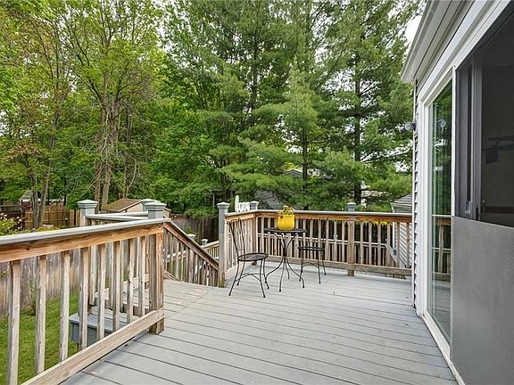 Spacious Double Tiered Deck conveniently located right off the Kitchen. Deck to be painted once the weather allows