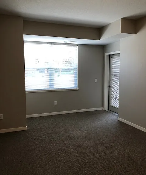 1 Br Apt - LvRm with Patio Door
and large window