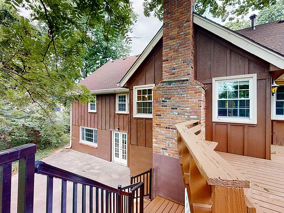 From the deck to the back patio