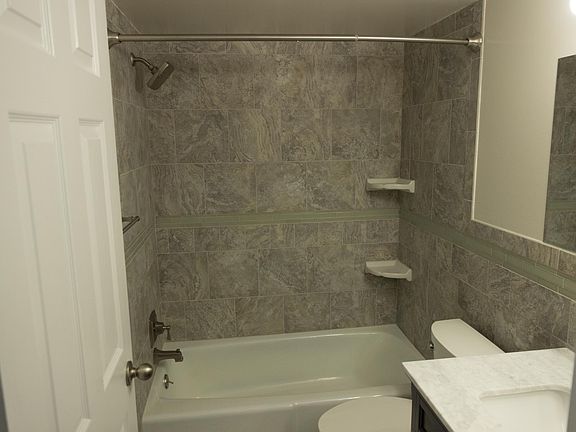 New tile and fixtures