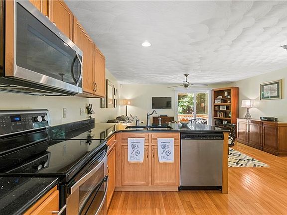 Great kitchen with ample counter space and stainless steel appliances