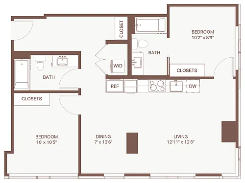 Floor plan 2x2 E21 Olympic