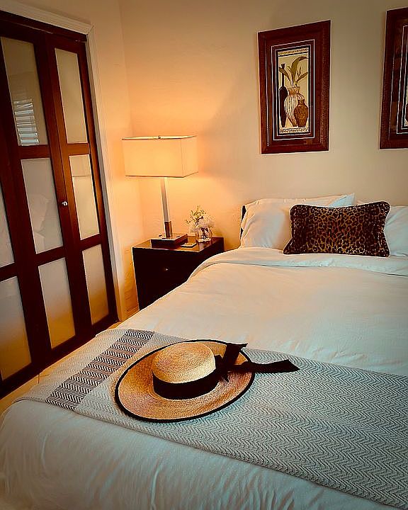 Plush queen bed