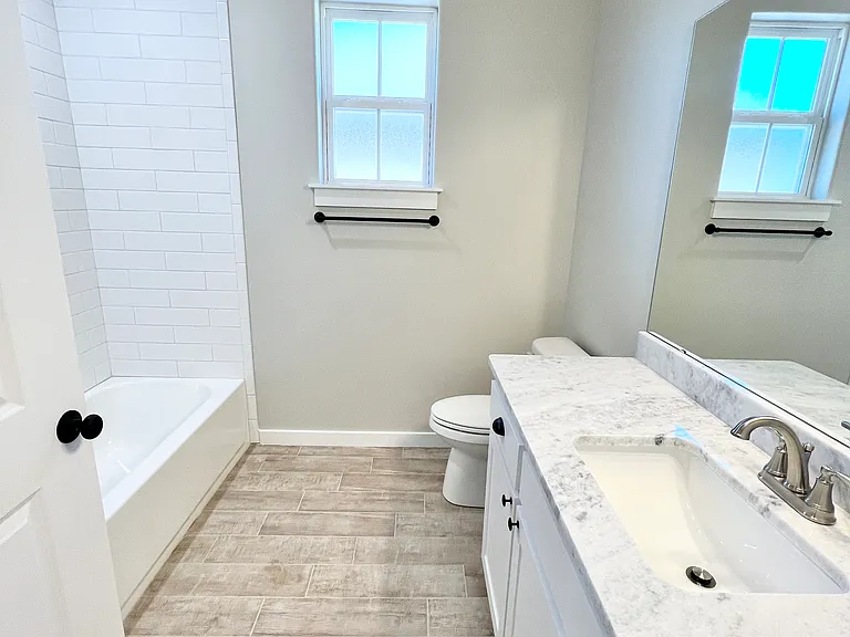 The main/guest bathroom