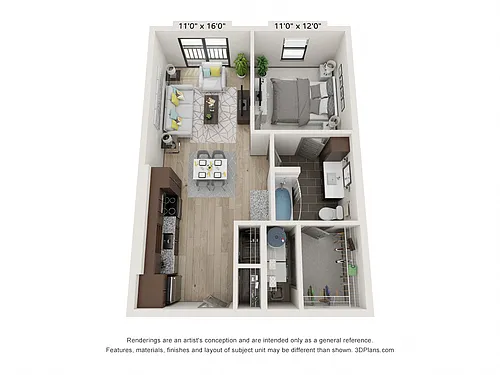 Floor plan The Adams - A5