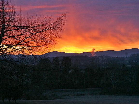 Sunrise taken from back deck