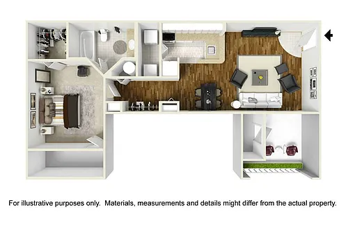 Floor plan Ellington with Storage