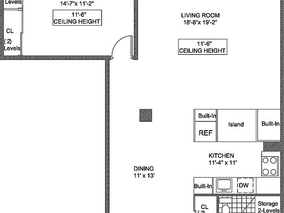 2nd image of 251 W 19th St APT 4B