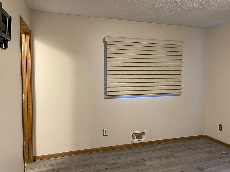Master bedroom and door to haft bath room