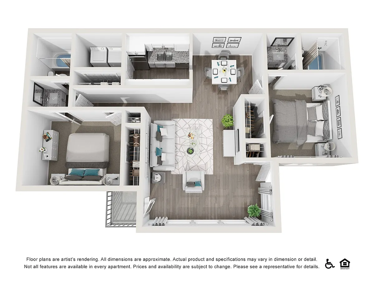 Floor plan 2 X 2 L Premier