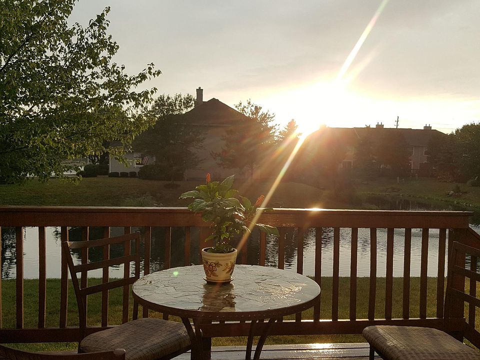Deck with full view of the pond! Great outdoor living space