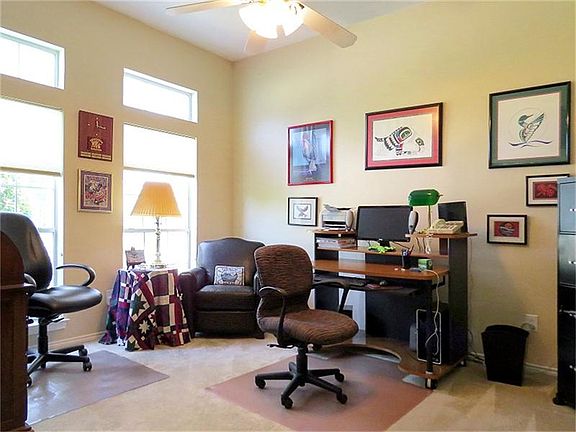 Spacious study at the front of the home is quiet.
