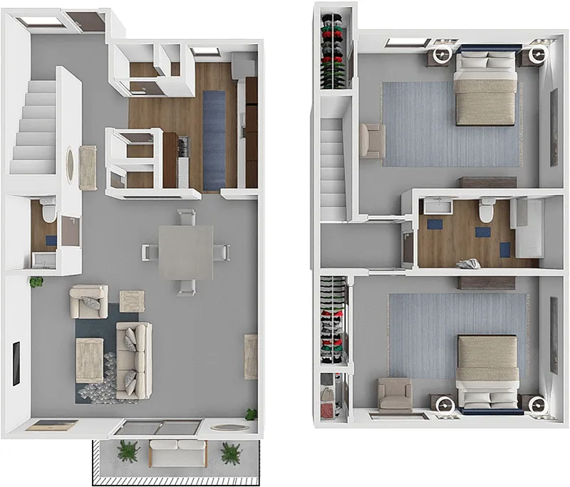 Floor plan Courtland Townhome