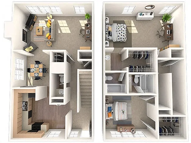 Floor plan 2X25D