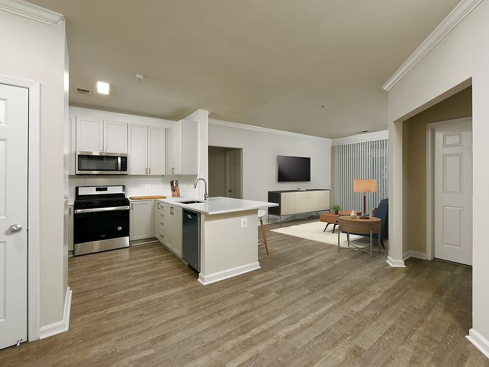 Renovated II kitchen and living areas with hard surface flooring