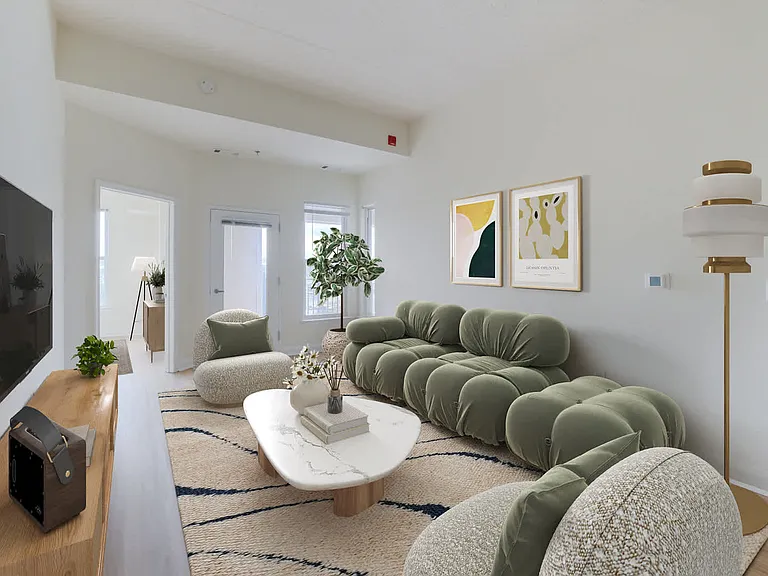 Living Room with Hardwood Flooring