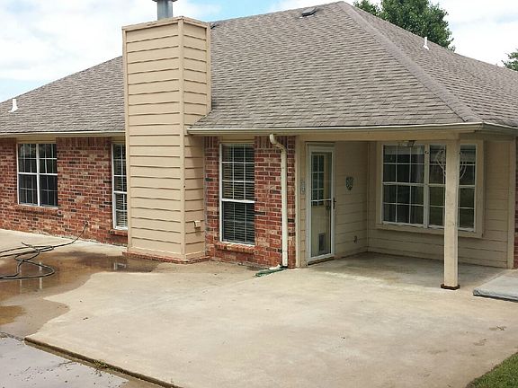 back patio and storm shelter