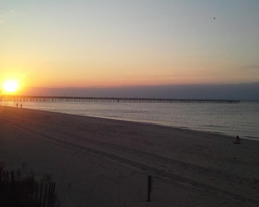 Beach, a few hundred feet away.