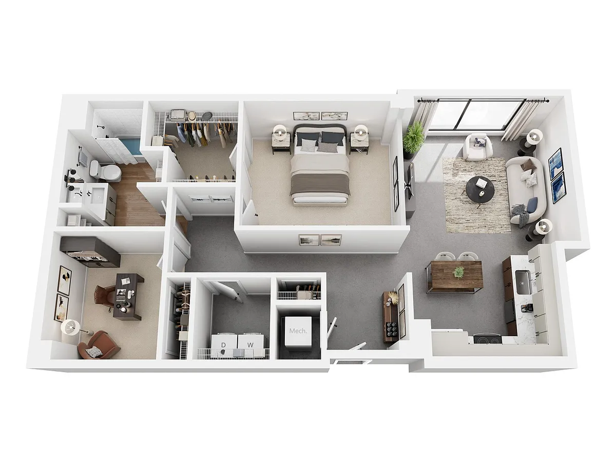 Floor plan Minafer + Den