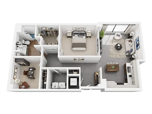 Floor plan Minafer + Den