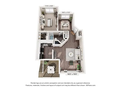 Floor plan 1 Bedroom