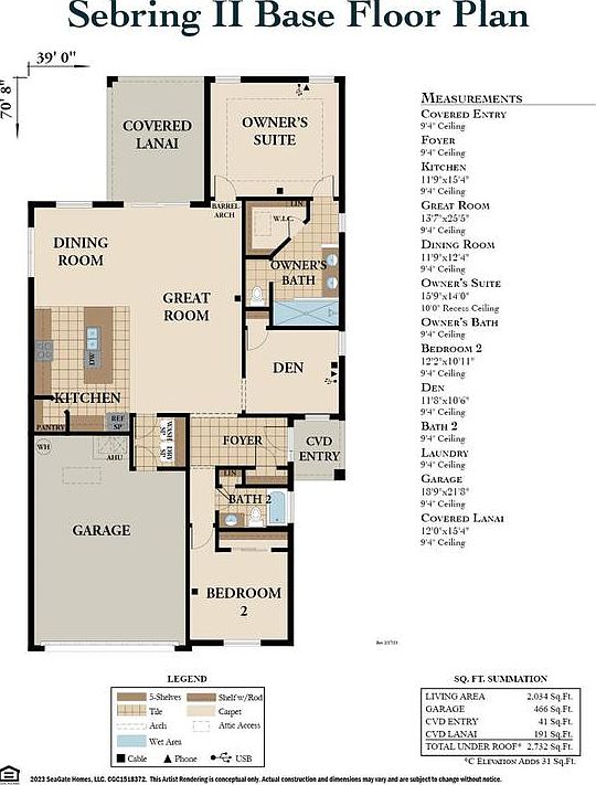 Sebring II floor plan