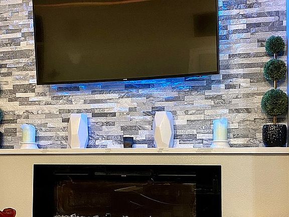 LED fireplace  