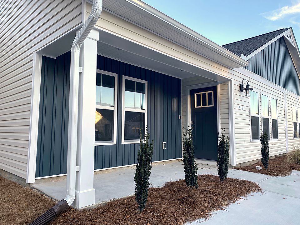 Townhouse front porch and entry.