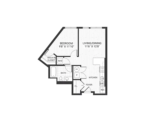 Floor plan One Bedroom Floorplans