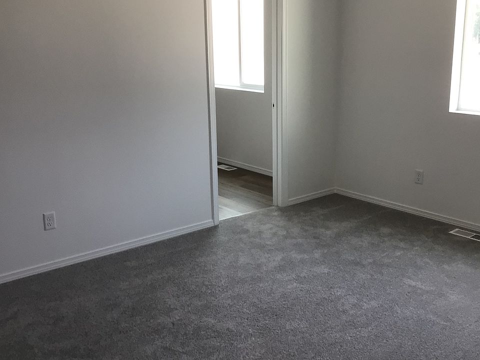 Master bedroom looking towards master bathroom.
