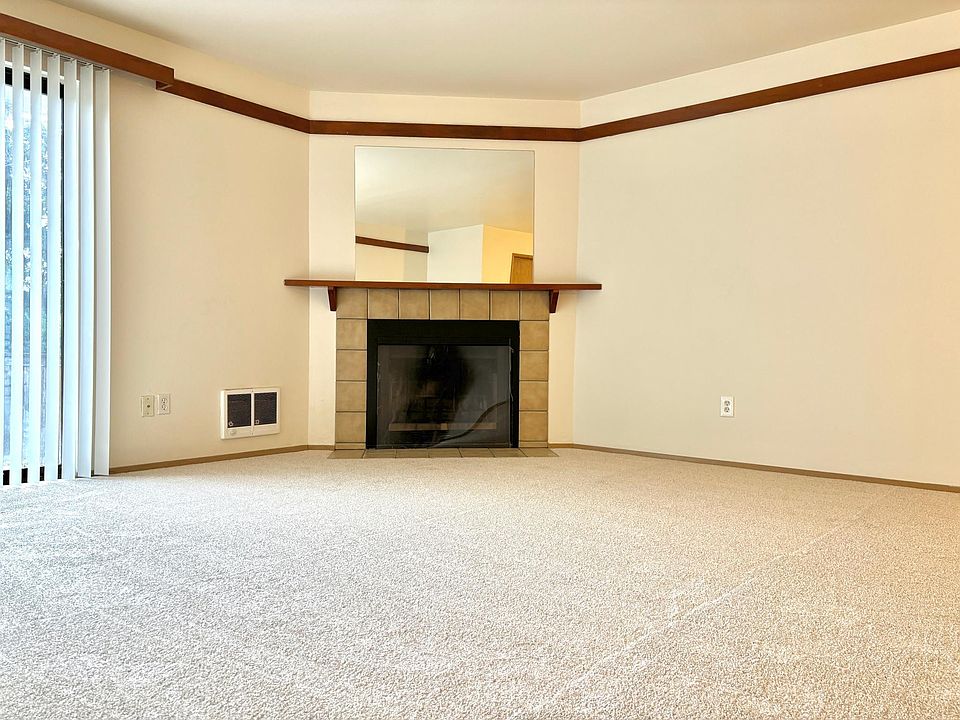 Wood burning fireplace