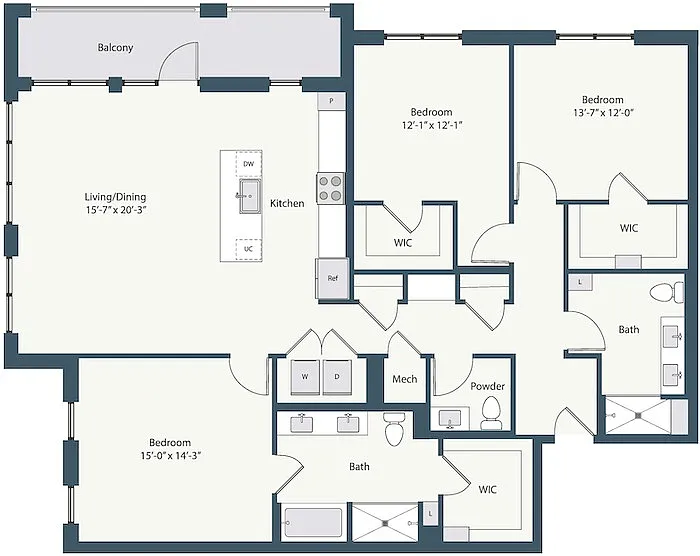 Floor plan 3A