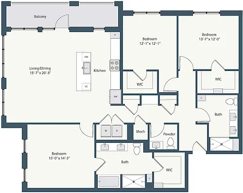 Floor plan 3A