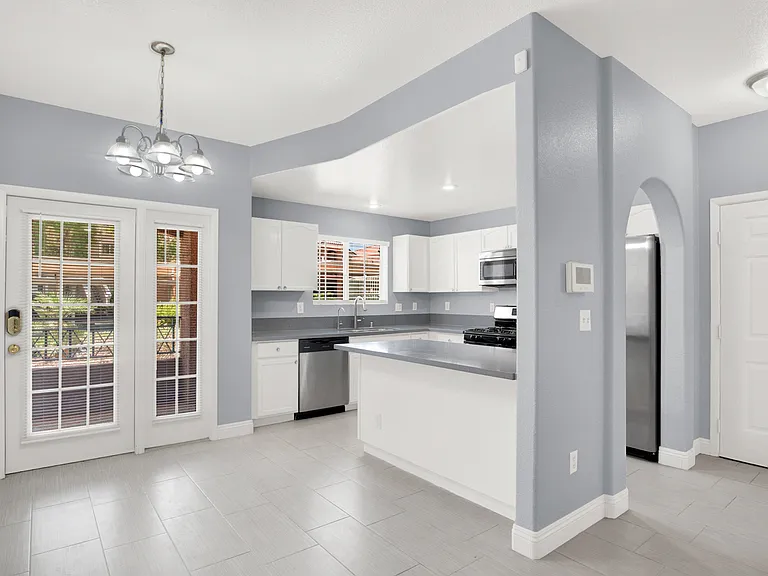 #Guardian Realty 401 Pine Haven St #102, Las Vegas Condo Rental dining room french doors_06232025