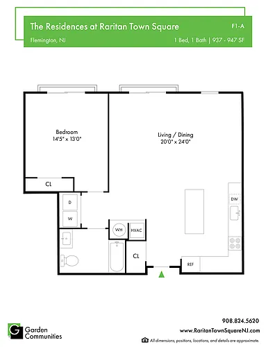 Floor plan $2.59/sq.ft. - F1-A