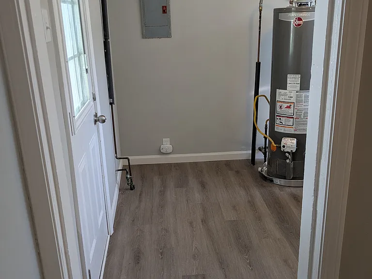 View into laundry room