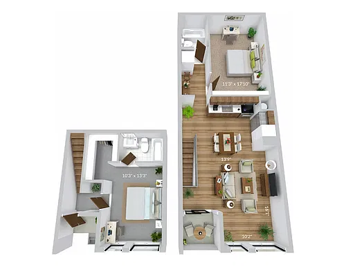 Floor plan 2x2CL