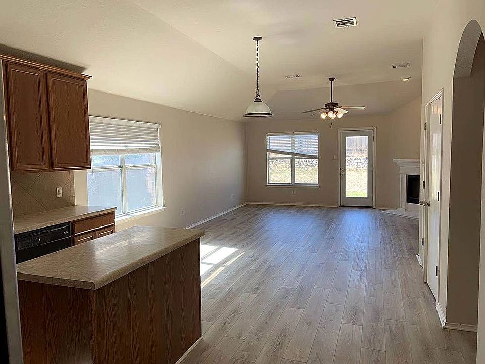 kitchen & living room